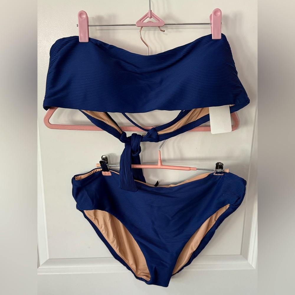 J. Crew Blue Bikini Set